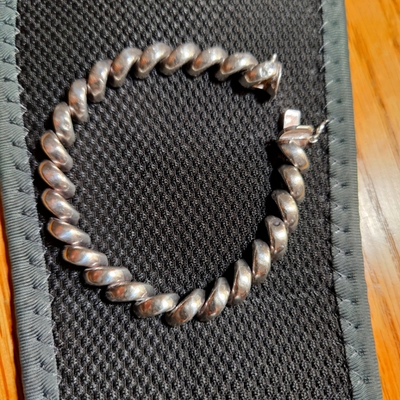 San Marco Sterling Link Bracelet 7 inches - Picture 1 of 7